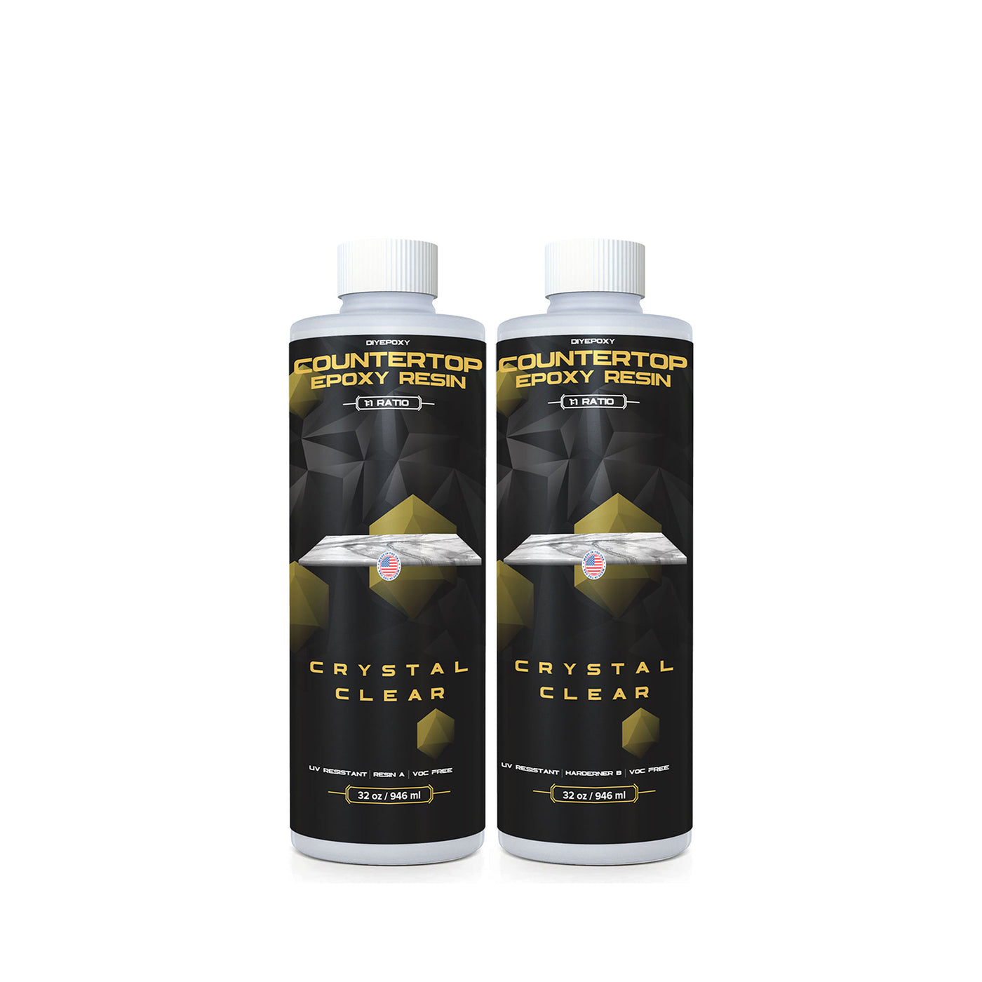 DIY Epoxy Resin Countertop Kit Clear Coating 0.5 Gallon Kit Buy now!#size_0-5-gallon-1-89-l
